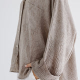Must Have Linen Shirt Beige - AB ESSENTIALS