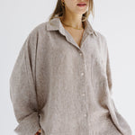Must Have Linen Shirt Beige - AB ESSENTIALS