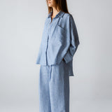 Must Have Linen Shirt Blue - AB ESSENTIALS