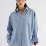 Must Have Linen Shirt Blue - AB ESSENTIALS