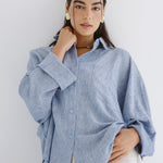 Must Have Linen Shirt Blue - AB ESSENTIALS