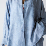 Must Have Linen Shirt Blue - AB ESSENTIALS