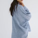Must Have Linen Shirt Blue - AB ESSENTIALS