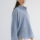 Must Have Linen Shirt Blue - AB ESSENTIALS