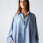 Must Have Linen Shirt Blue - AB ESSENTIALS