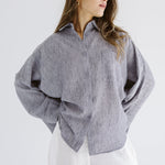 Must Have Linen Shirt Grey - AB ESSENTIALS