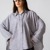 Must Have Linen Shirt Grey - AB ESSENTIALS
