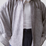 Must Have Linen Shirt Grey - AB ESSENTIALS