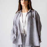 Must Have Linen Shirt Grey - AB ESSENTIALS
