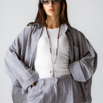 Must Have Linen Shirt Grey - AB ESSENTIALS