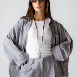 Must Have Linen Shirt Grey - AB ESSENTIALS