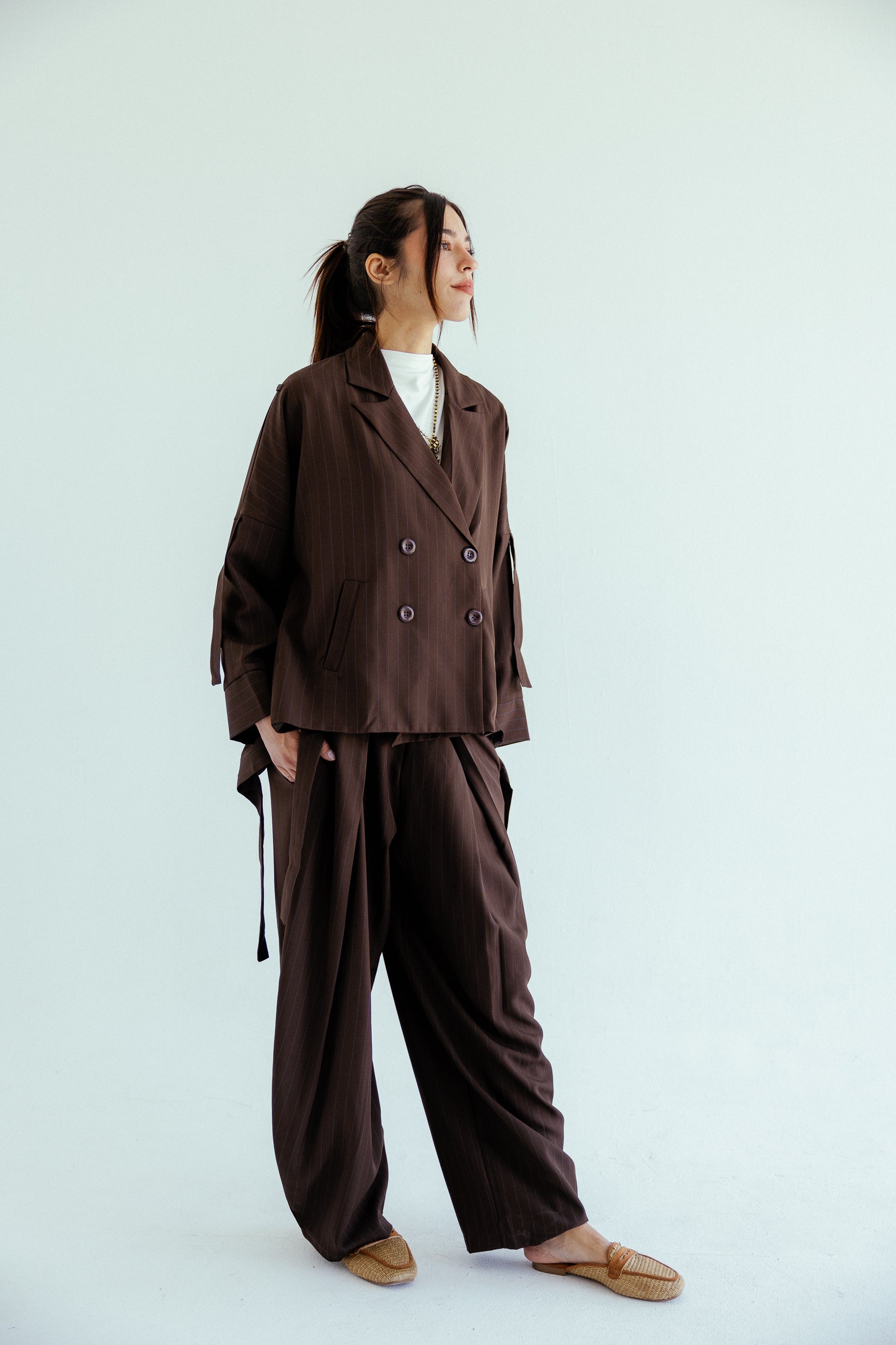 New Bestie Blazer Brown - AB ESSENTIALS