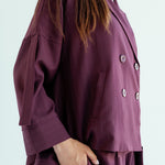 New Bestie Blazer Burgundy - AB ESSENTIALS