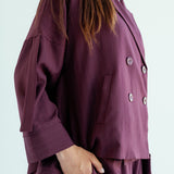 New Bestie Blazer Burgundy - AB ESSENTIALS