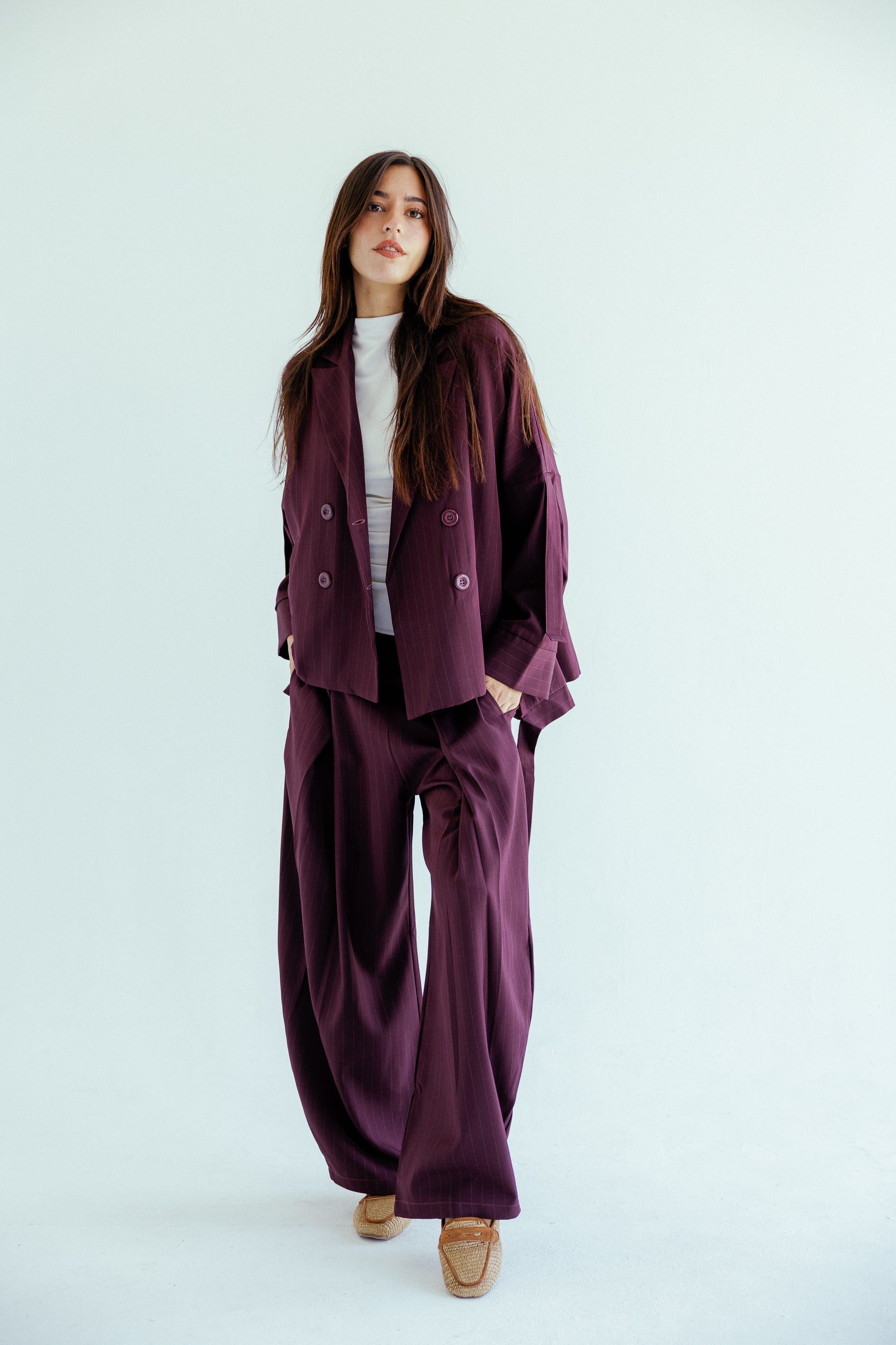 New Bestie Blazer Burgundy - AB ESSENTIALS