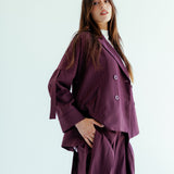 New Bestie Blazer Burgundy - AB ESSENTIALS