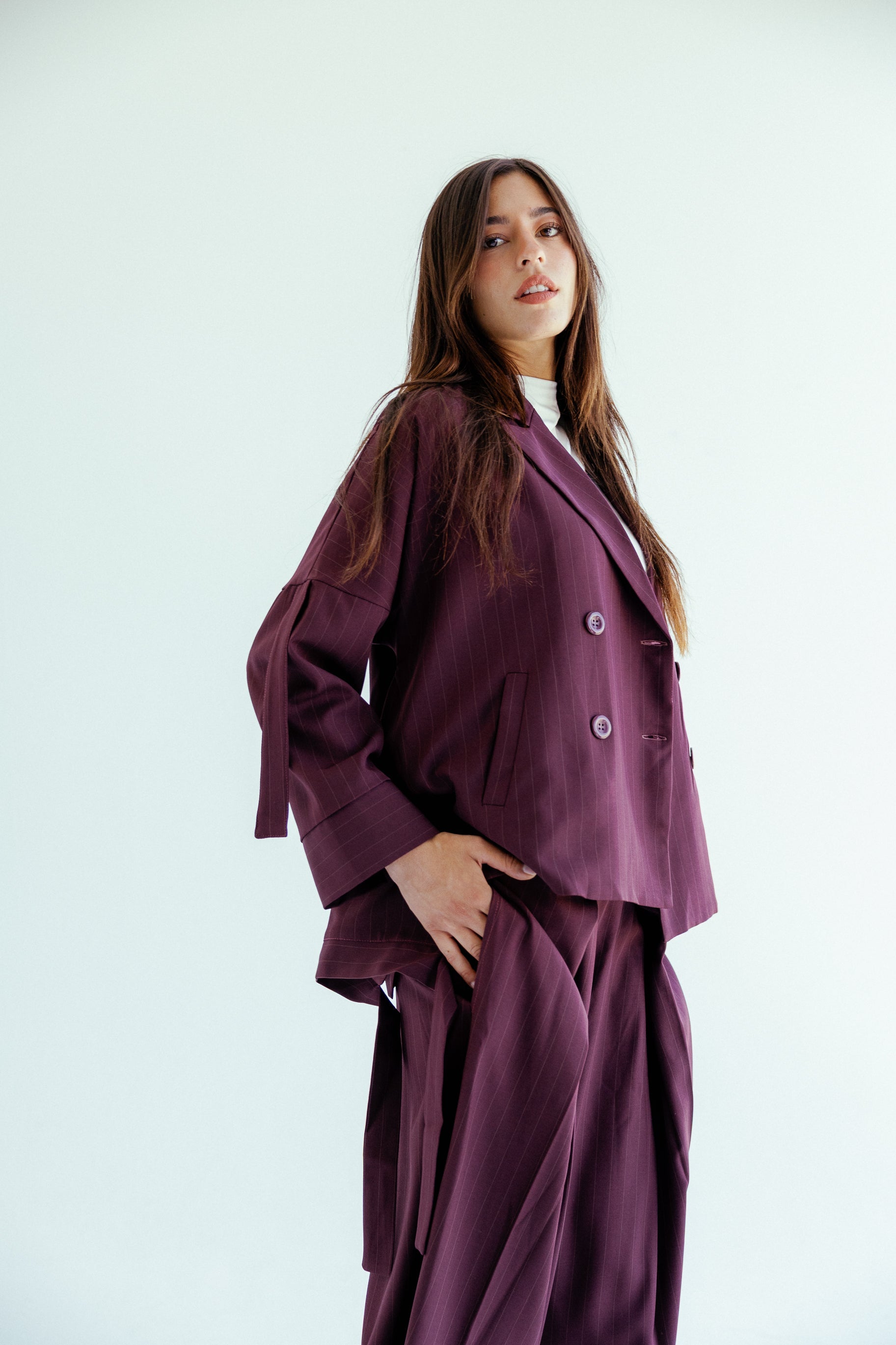 New Bestie Blazer Burgundy - AB ESSENTIALS