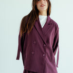 New Bestie Blazer Burgundy - AB ESSENTIALS