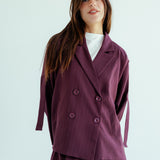 New Bestie Blazer Burgundy - AB ESSENTIALS