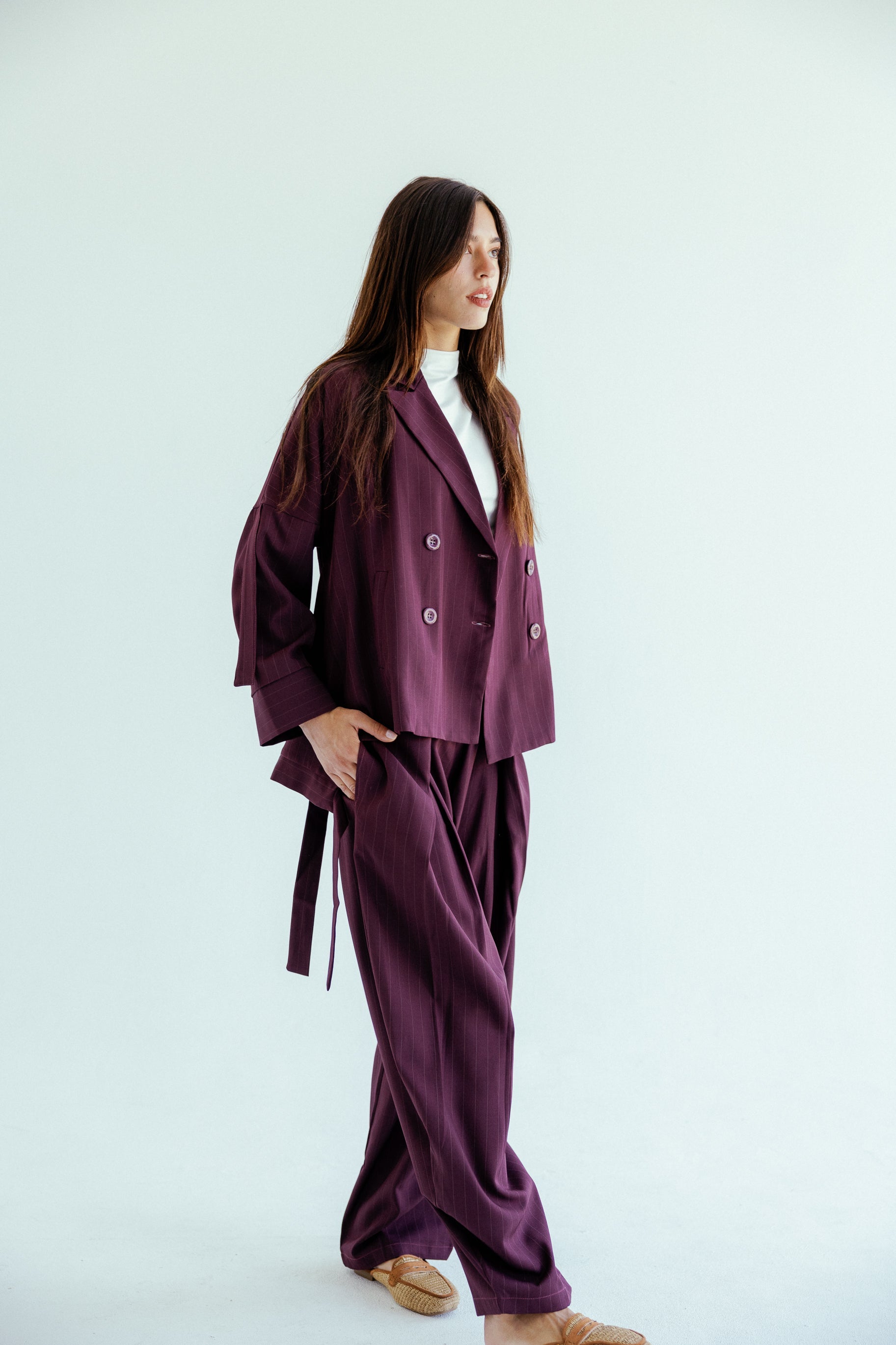 New Bestie Blazer Burgundy - AB ESSENTIALS