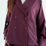 New Bestie Blazer Burgundy - AB ESSENTIALS