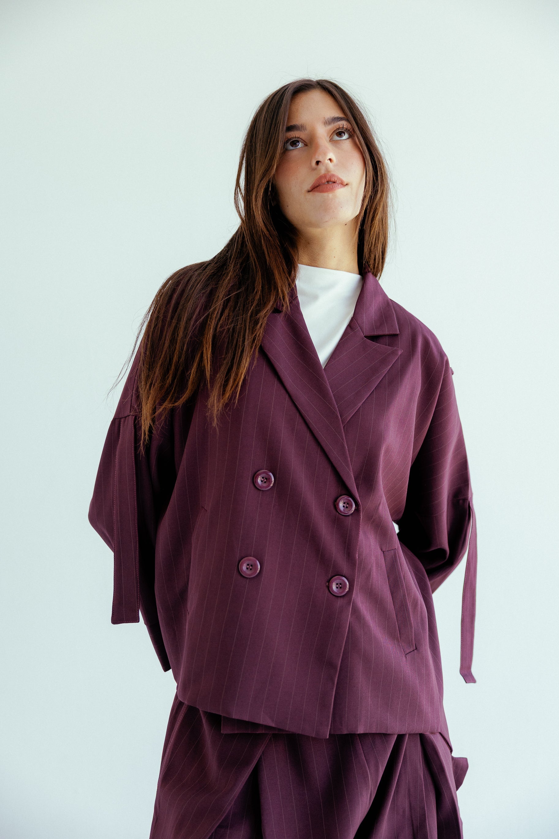 New Bestie Blazer Burgundy - AB ESSENTIALS