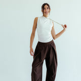 New Bestie Pants Brown - AB ESSENTIALS