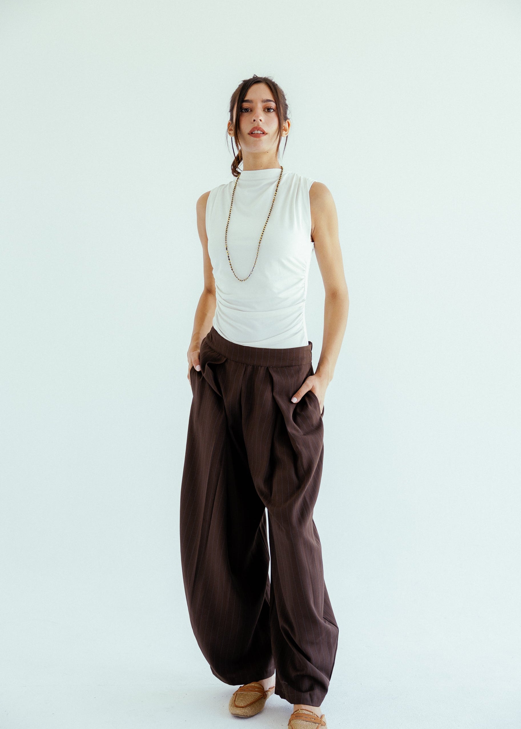New Bestie Pants Brown - AB ESSENTIALS