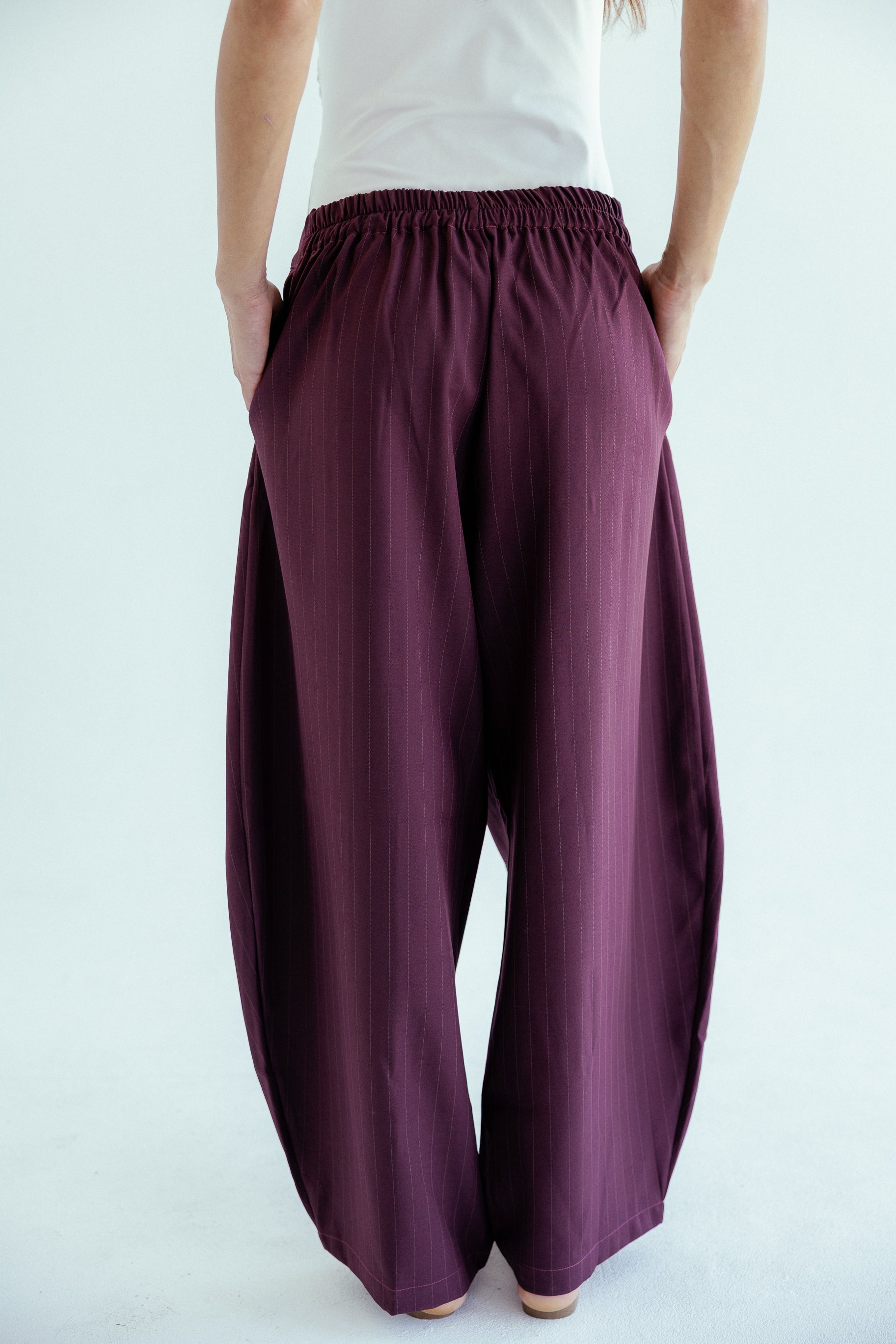 New Bestie Pants Burgundy - AB ESSENTIALS