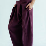 New Bestie Pants Burgundy - AB ESSENTIALS