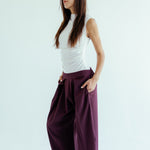 New Bestie Pants Burgundy - AB ESSENTIALS