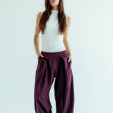 New Bestie Pants Burgundy - AB ESSENTIALS