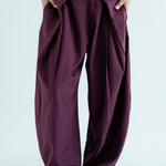 New Bestie Pants Burgundy - AB ESSENTIALS
