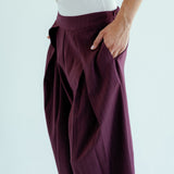 New Bestie Pants Burgundy - AB ESSENTIALS