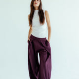 New Bestie Pants Burgundy - AB ESSENTIALS