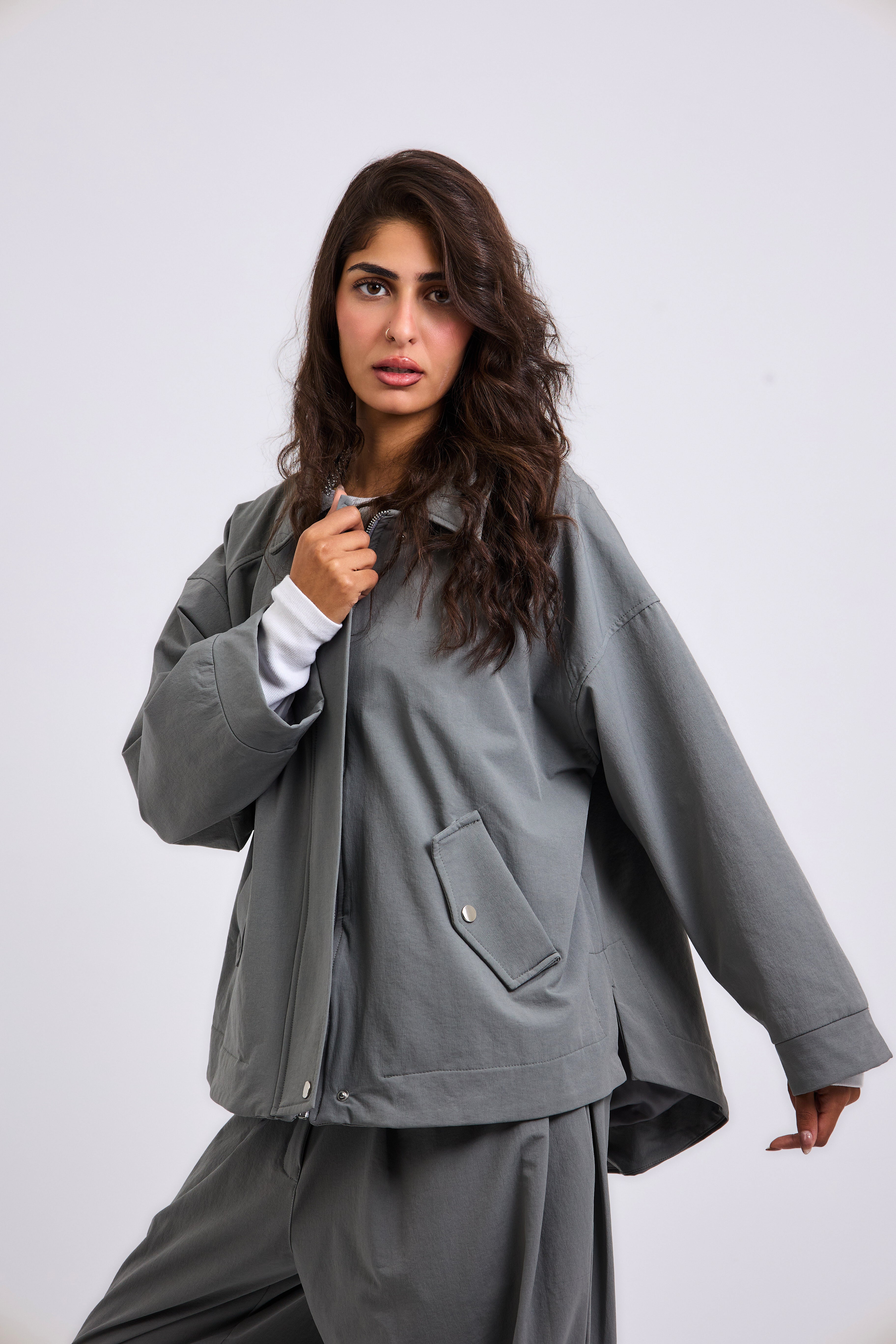 On Point Jacket Grey - AB ESSENTIALS