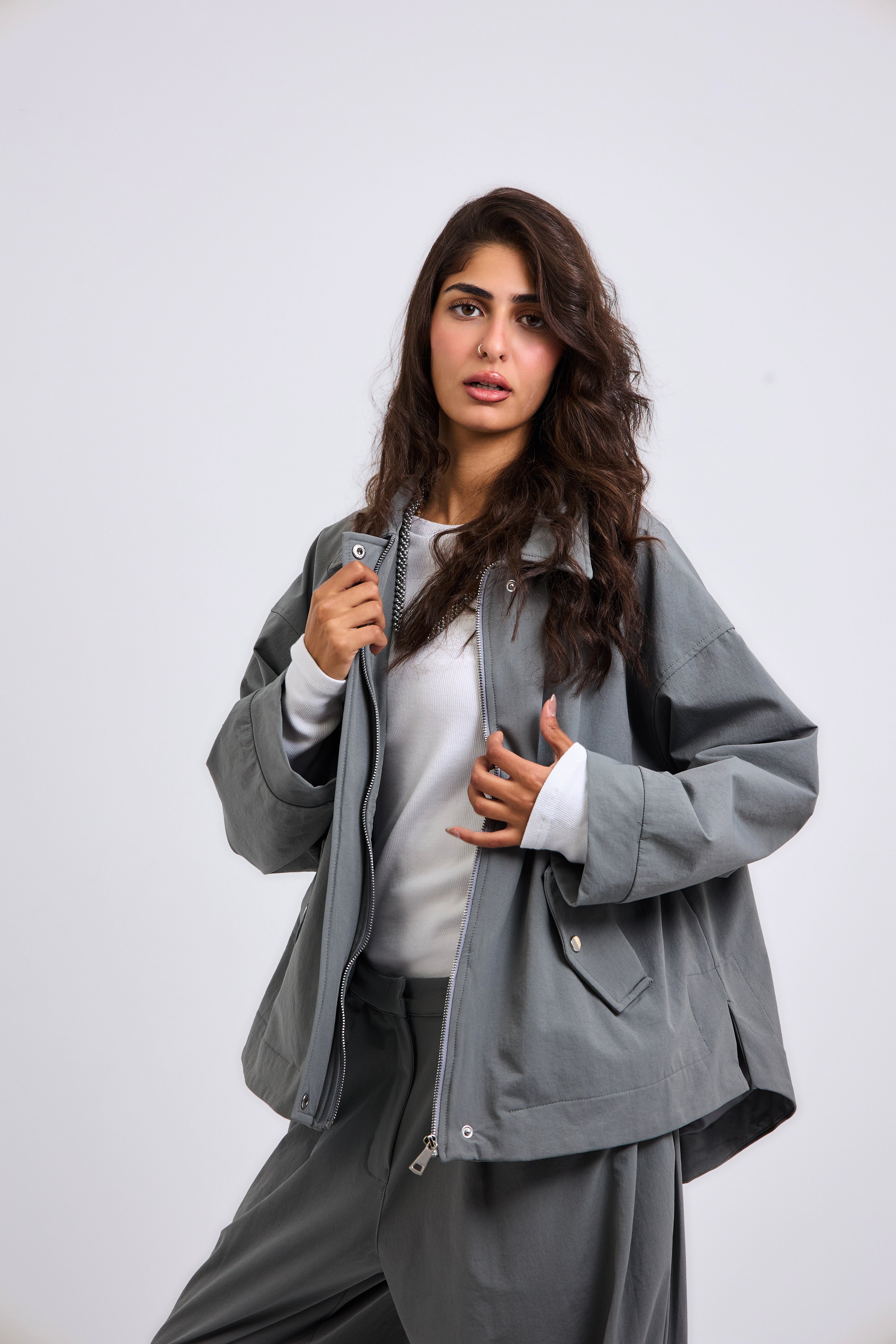 On Point Jacket Grey - AB ESSENTIALS