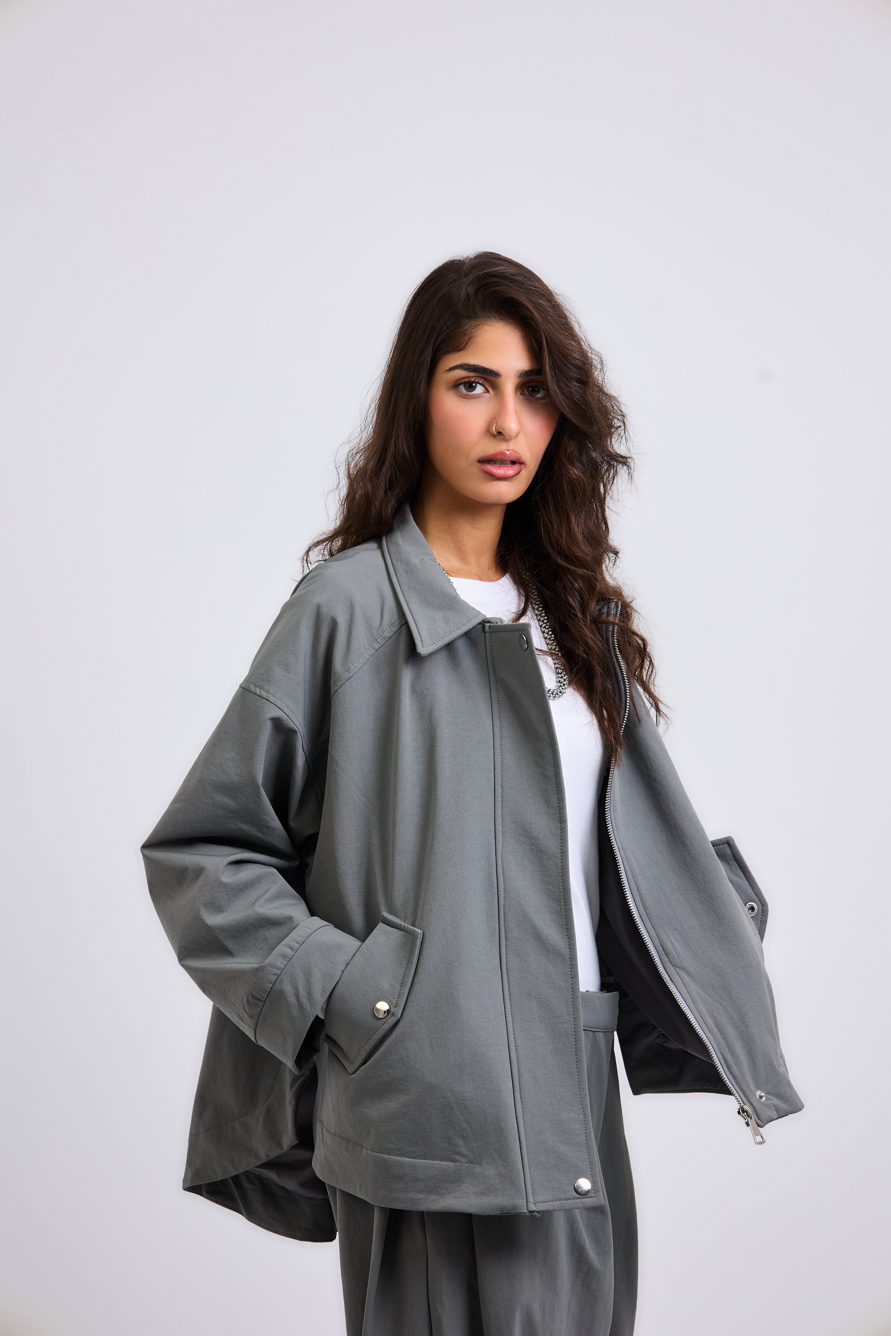 On Point Jacket Grey - AB ESSENTIALS