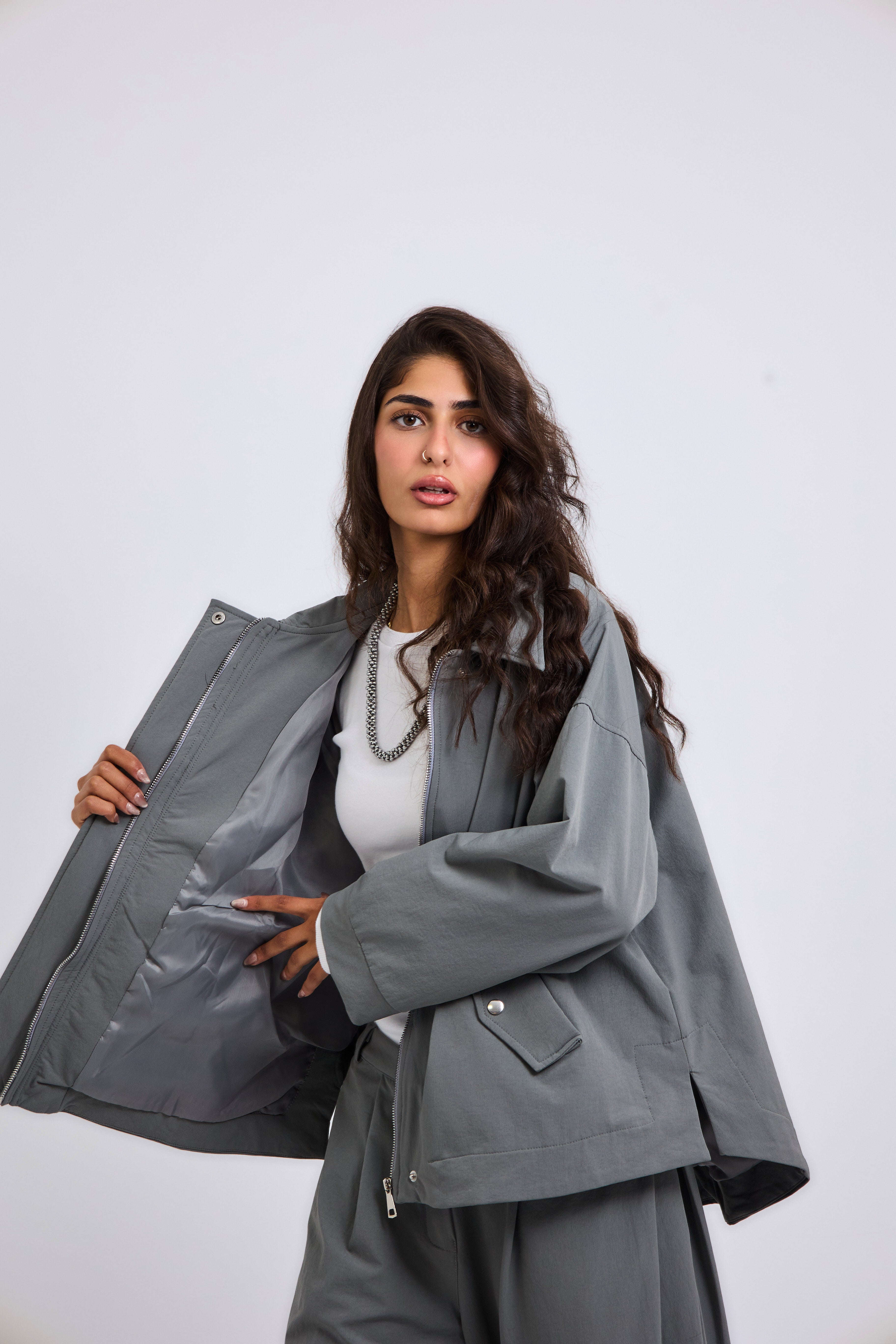 On Point Jacket Grey - AB ESSENTIALS