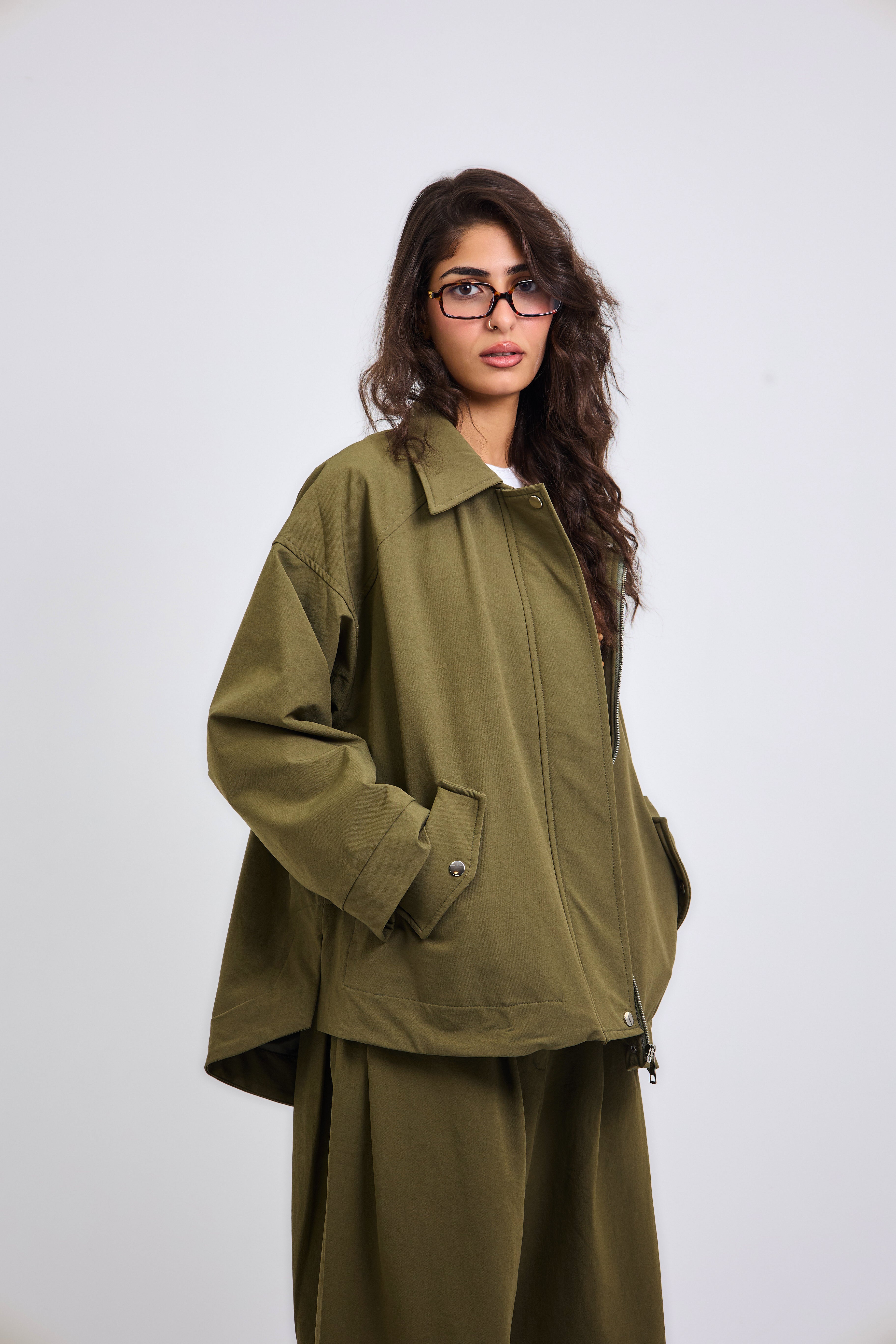 On Point Jacket Olive - AB ESSENTIALS