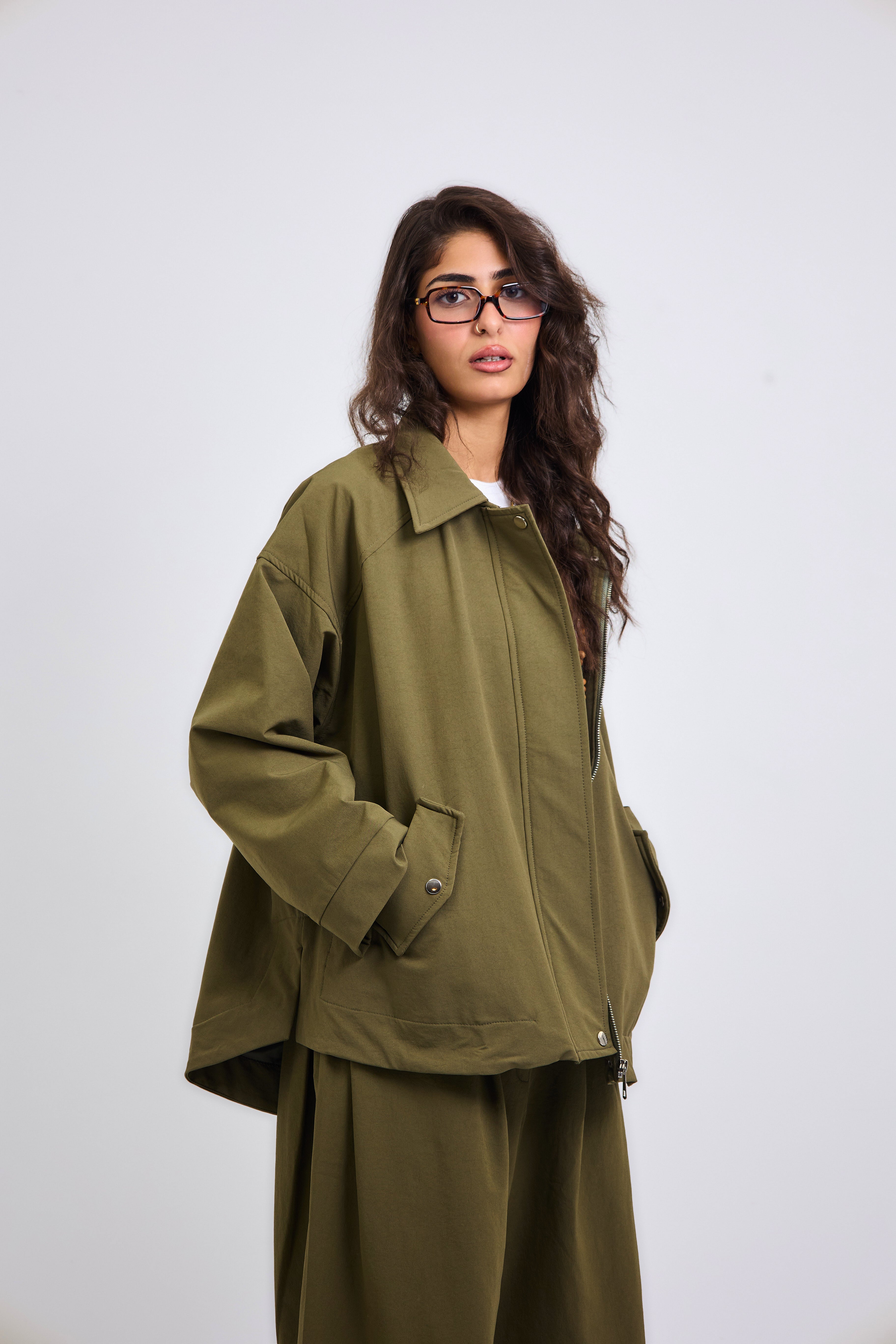 On Point Jacket Olive - AB ESSENTIALS