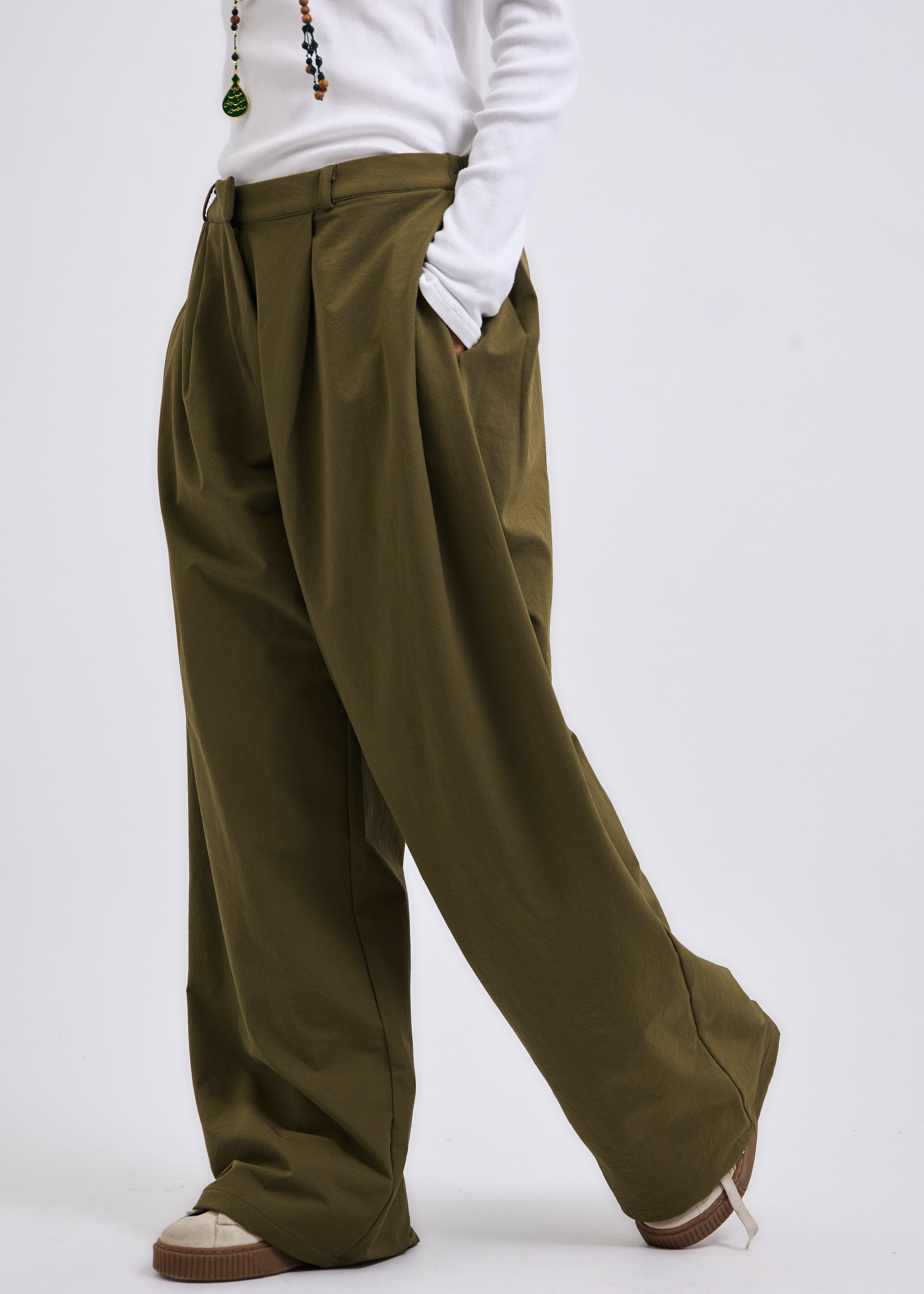 On Point Pants Olive - AB ESSENTIALS