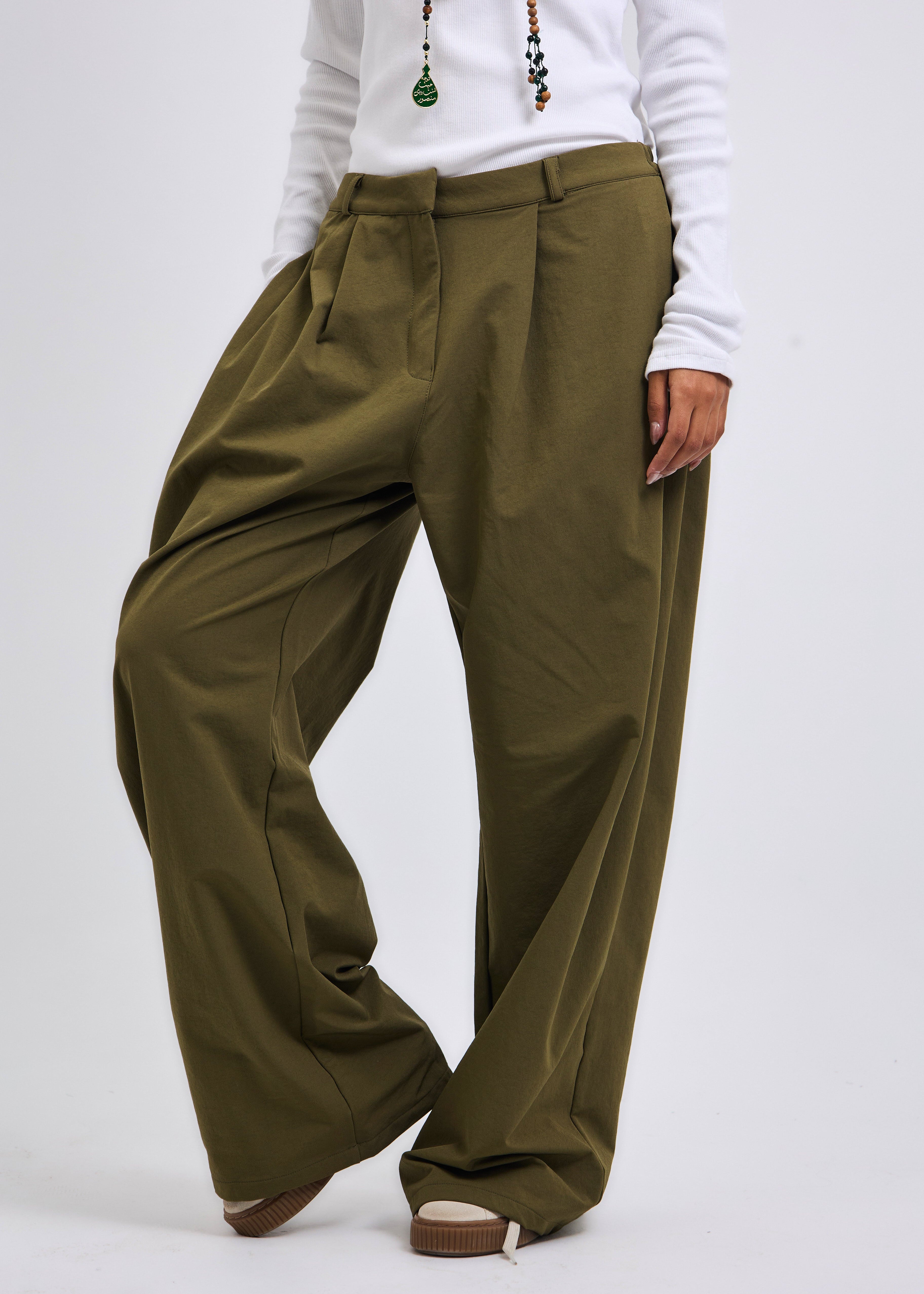 On Point Pants Olive - AB ESSENTIALS