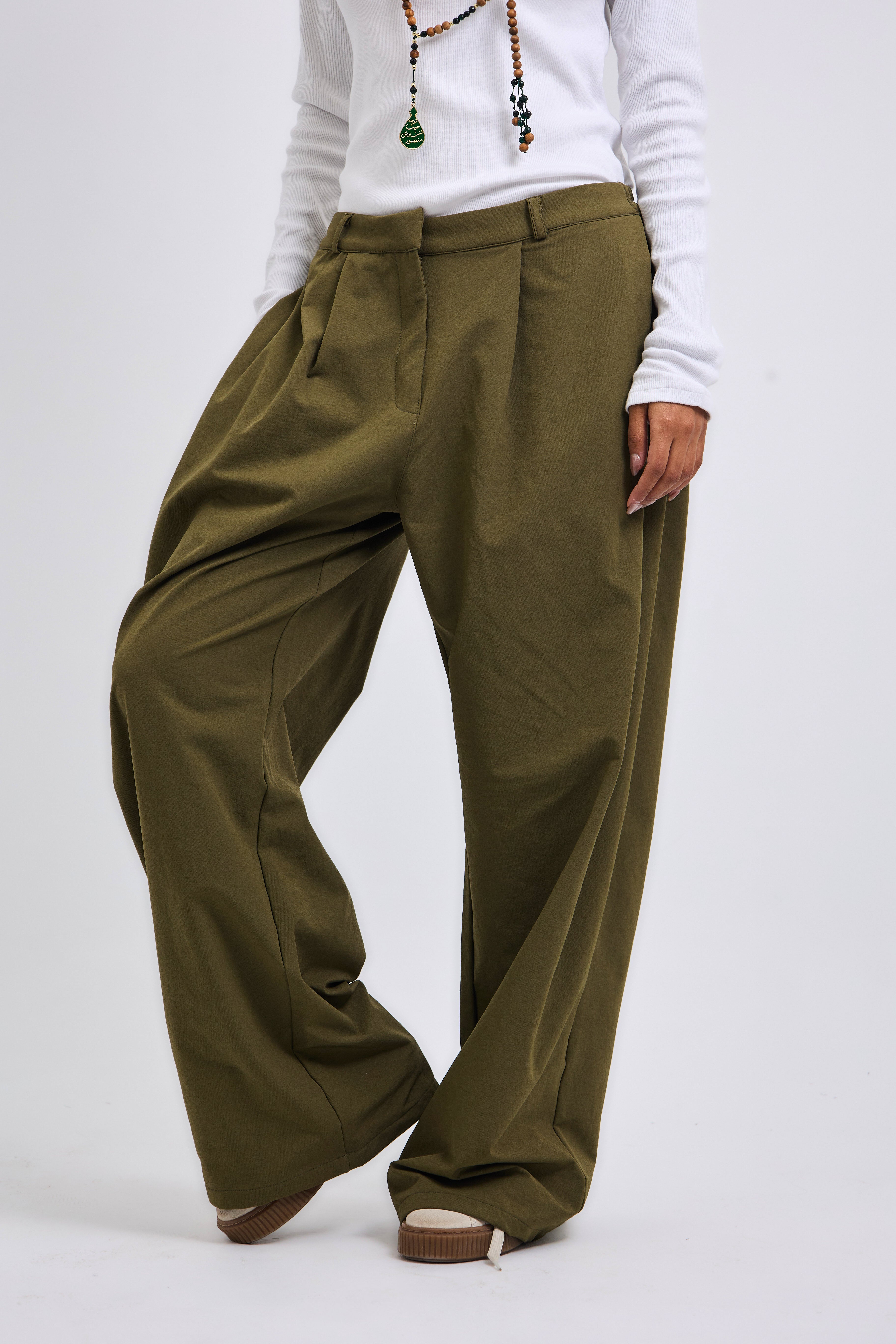 On Point Pants Olive - AB ESSENTIALS