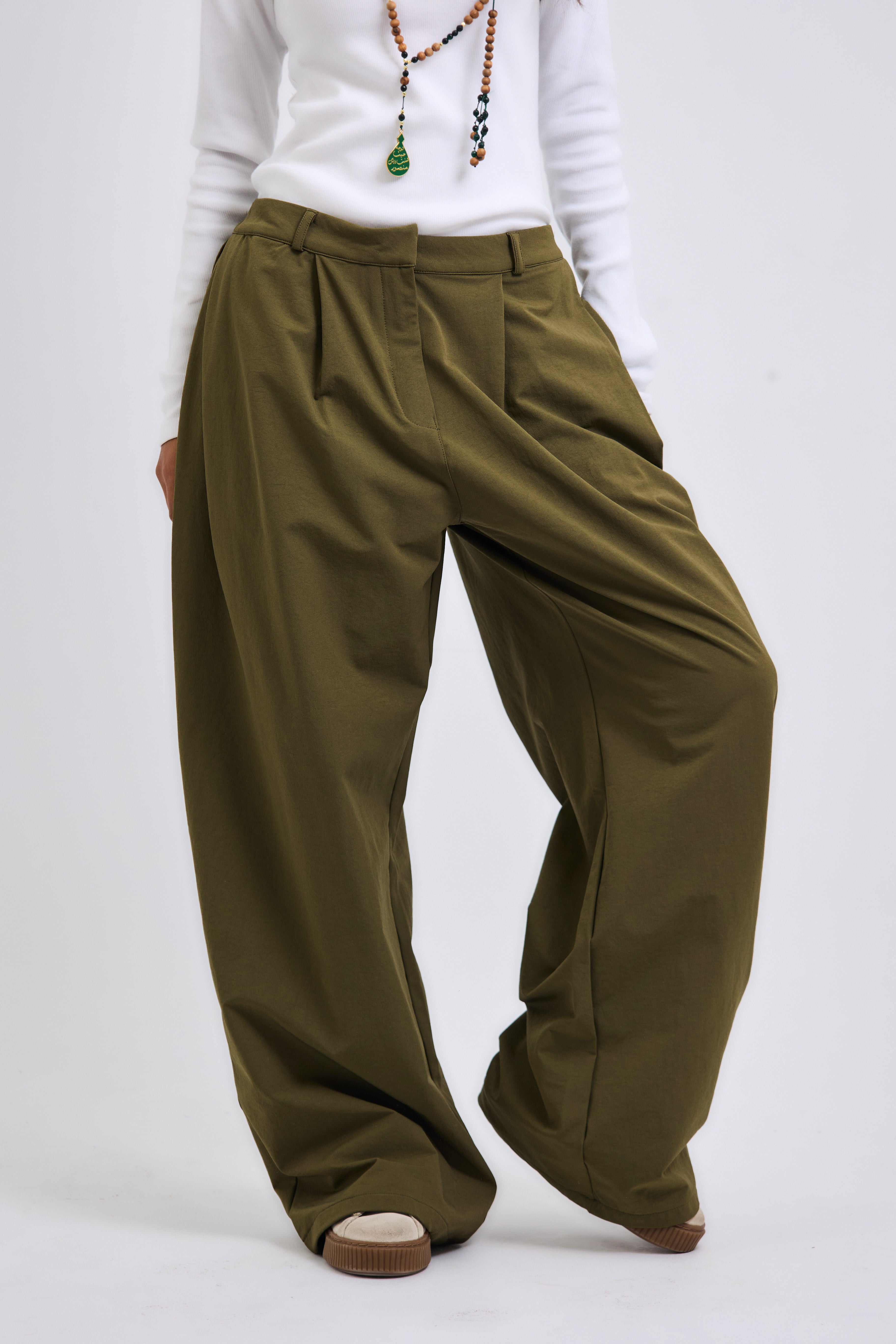 On Point Pants Olive - AB ESSENTIALS