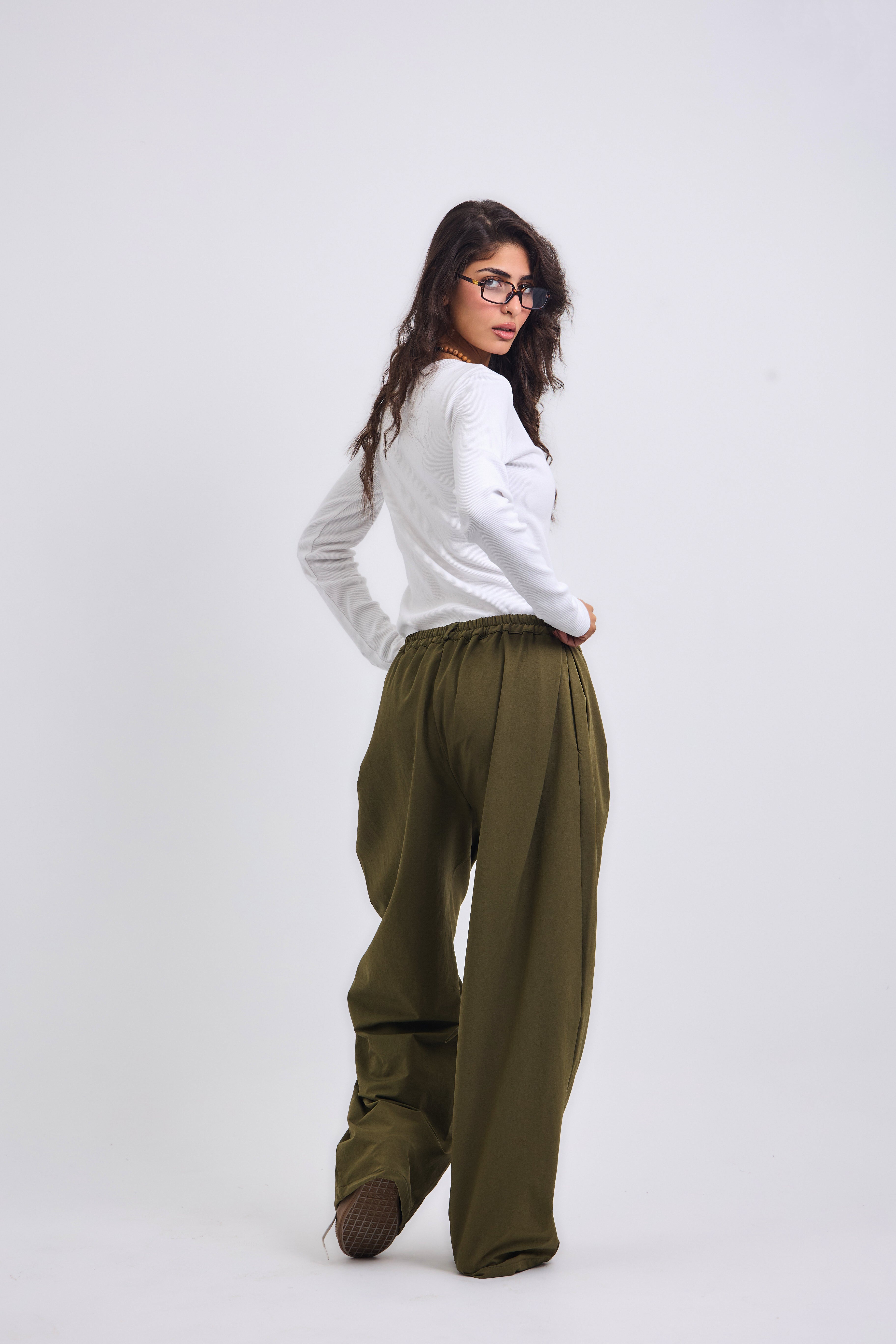 On Point Pants Olive - AB ESSENTIALS