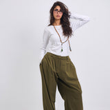 On Point Pants Olive - AB ESSENTIALS