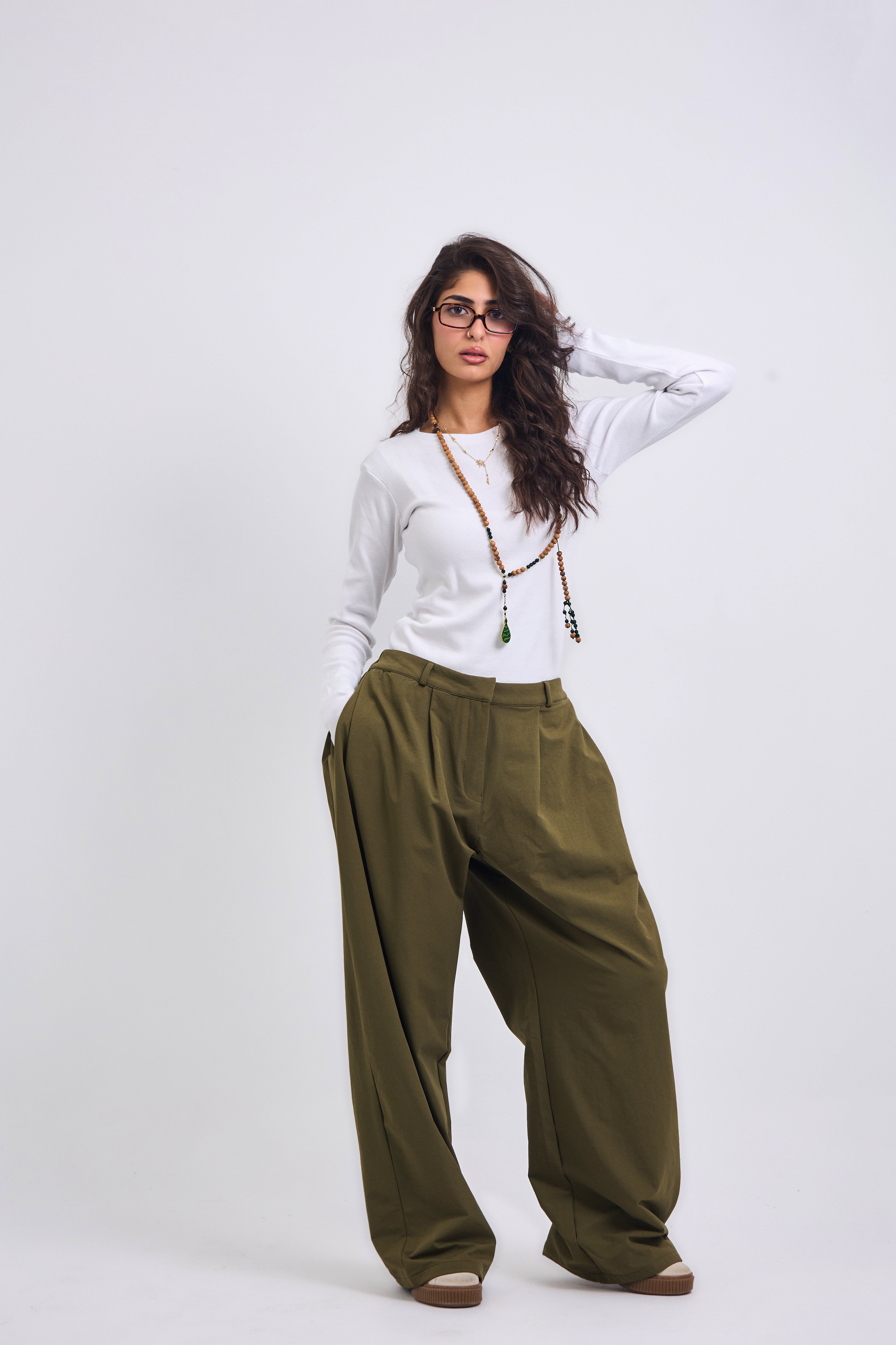 On Point Pants Olive - AB ESSENTIALS
