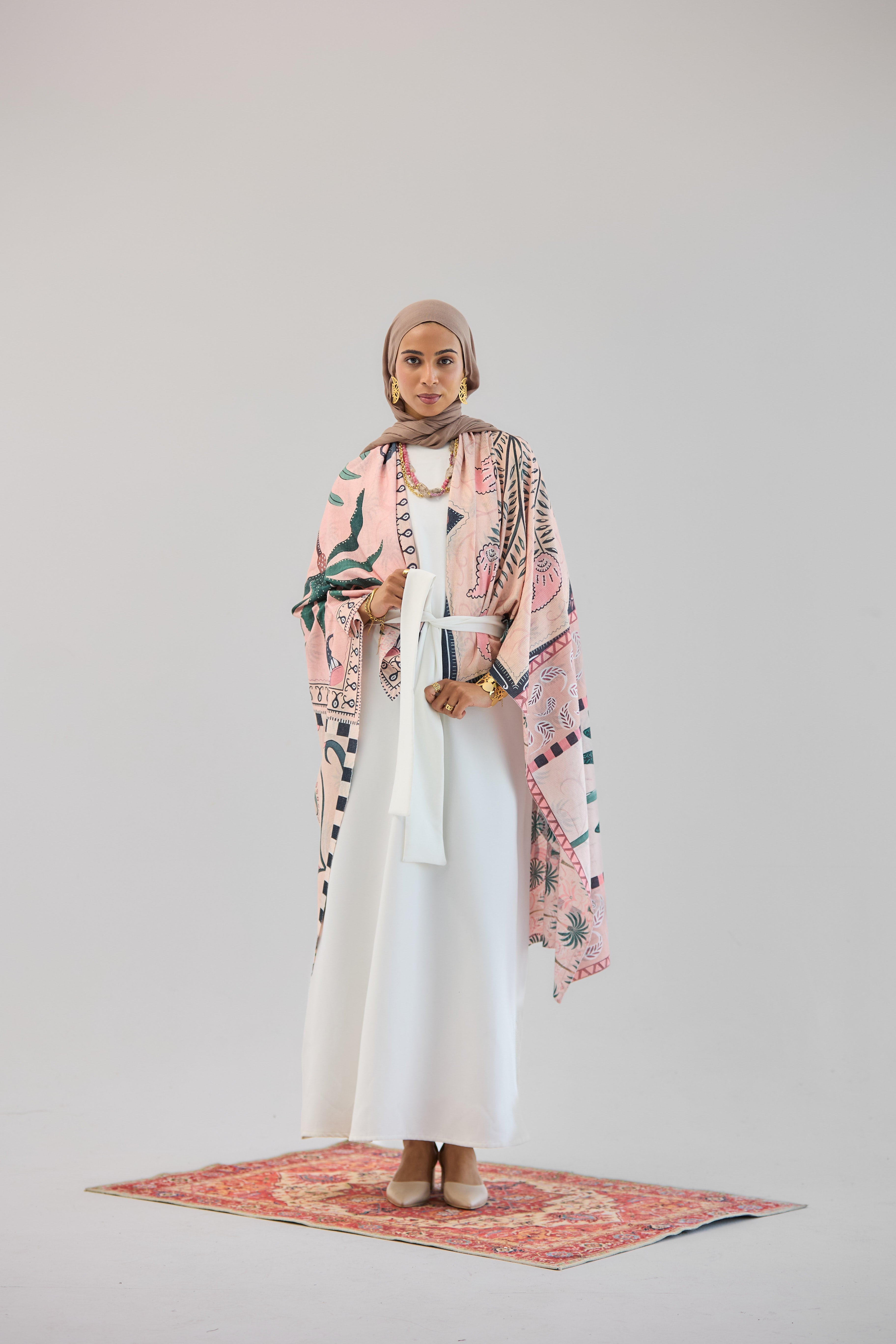 Palm Rose Shawl - AB ESSENTIALS