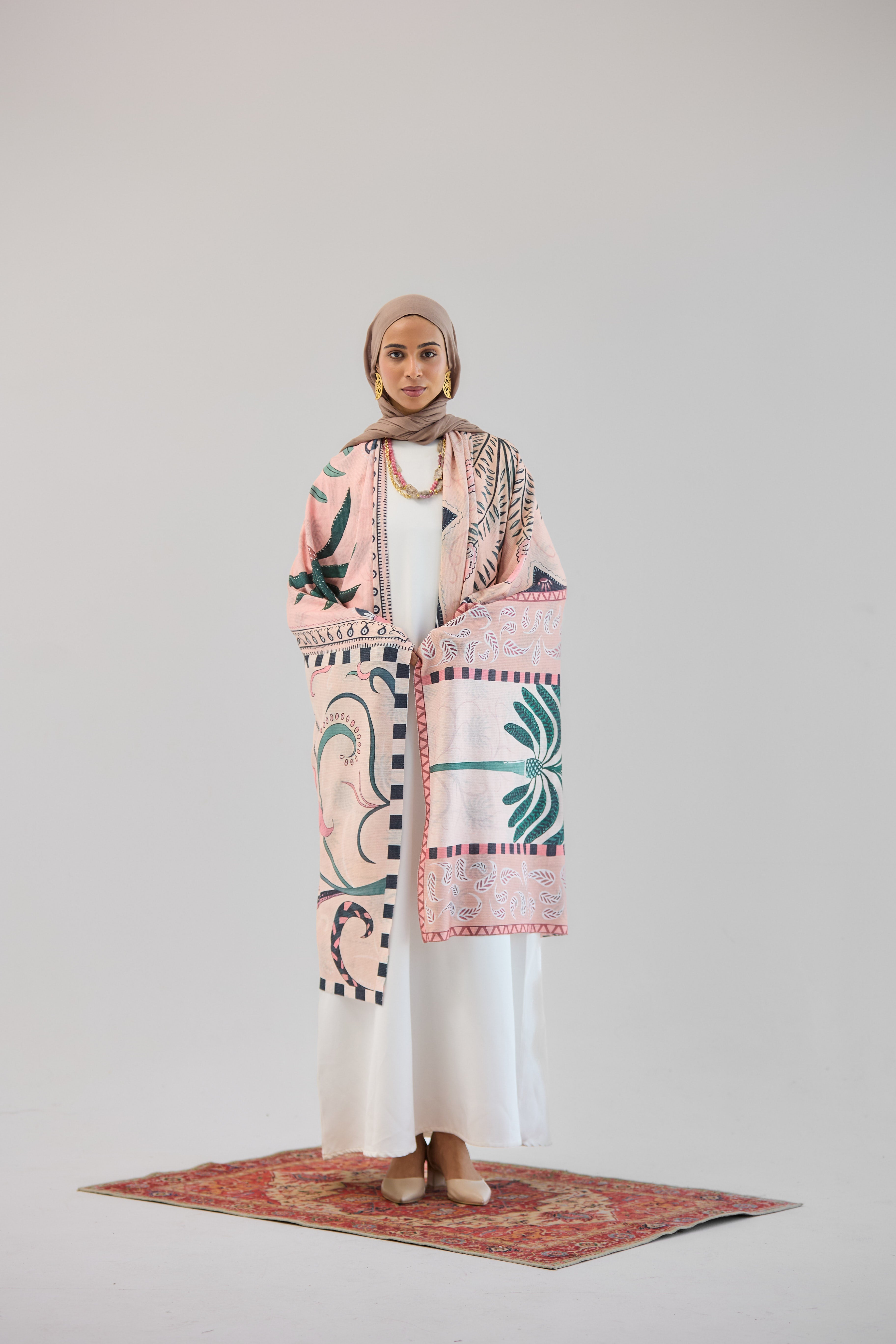 Palm Rose Shawl - AB ESSENTIALS